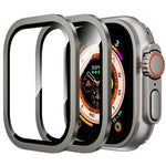 ฟิล์มนาฬิกากระจกนิรภัยกรอบโลหะไทเทเนียม สำหรับ Apple Watch Ultra 49 มม.