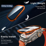 ฟิล์มนาฬิกากระจกนิรภัยกรอบโลหะไทเทเนียม สำหรับ Apple Watch Ultra 49 มม.