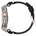 Metal Customised Armour Silicone Watch Band, For Apple Watch Ultra 3 / 2 / 1 49mm