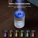 เครื่องเพิ่มความชื้นพร้อมไฟบรรยากาศ 7 สี ลายรอยแตกลาวาจำลอง