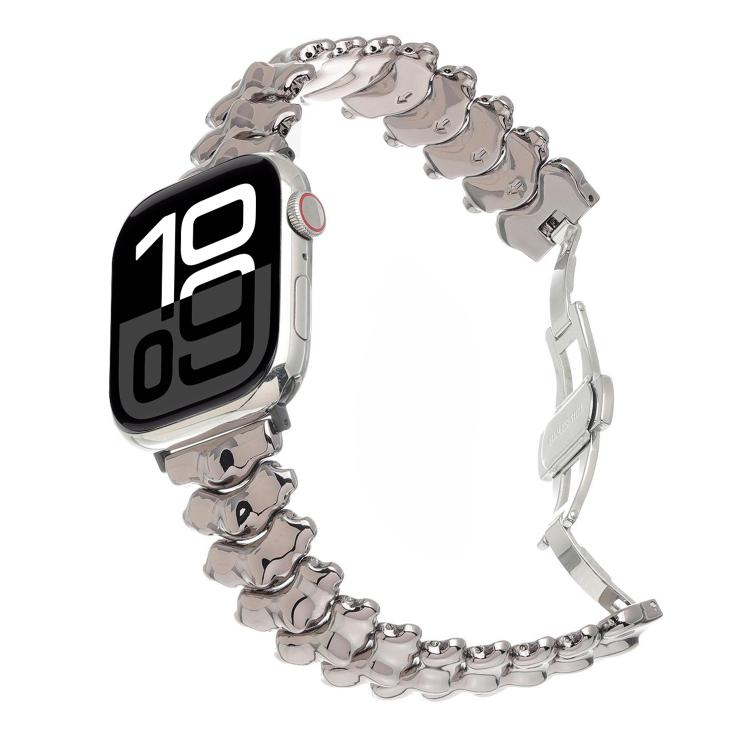 สายรัดนาฬิกา Dragon Spine Butterfly Clasp อัลลอยสังกะสี สำหรับ Apple Watch 46mm / 49mm / 45mm / 44mm, สำหรับ Apple Watch 42mm / 41mm / 40mm / 38mm
