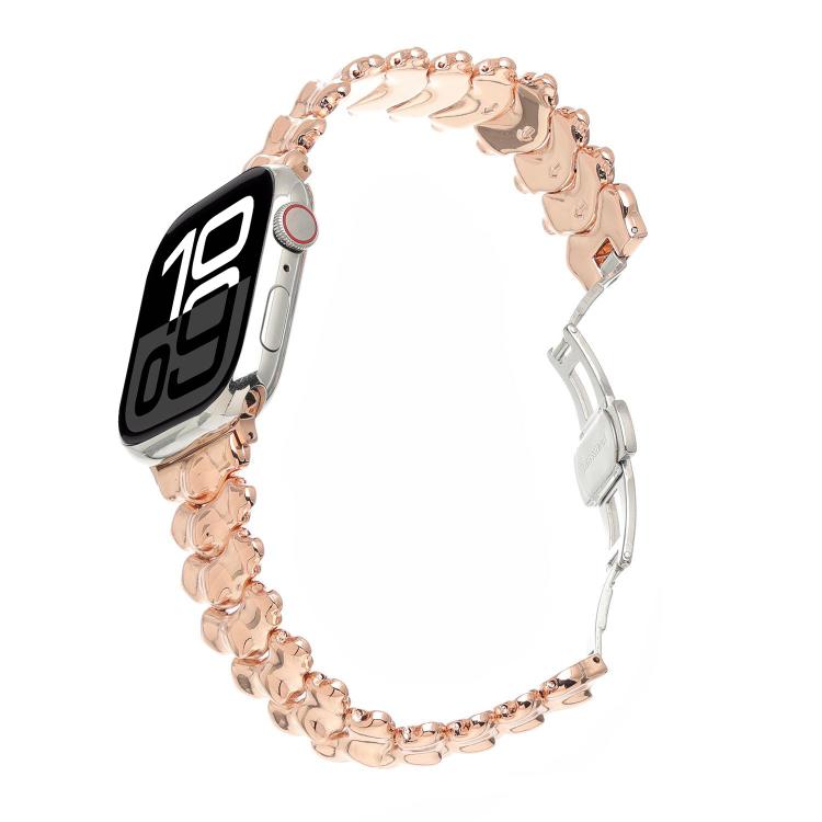 สายรัดนาฬิกา Dragon Spine Butterfly Clasp อัลลอยสังกะสี สำหรับ Apple Watch 46mm / 49mm / 45mm / 44mm, สำหรับ Apple Watch 42mm / 41mm / 40mm / 38mm