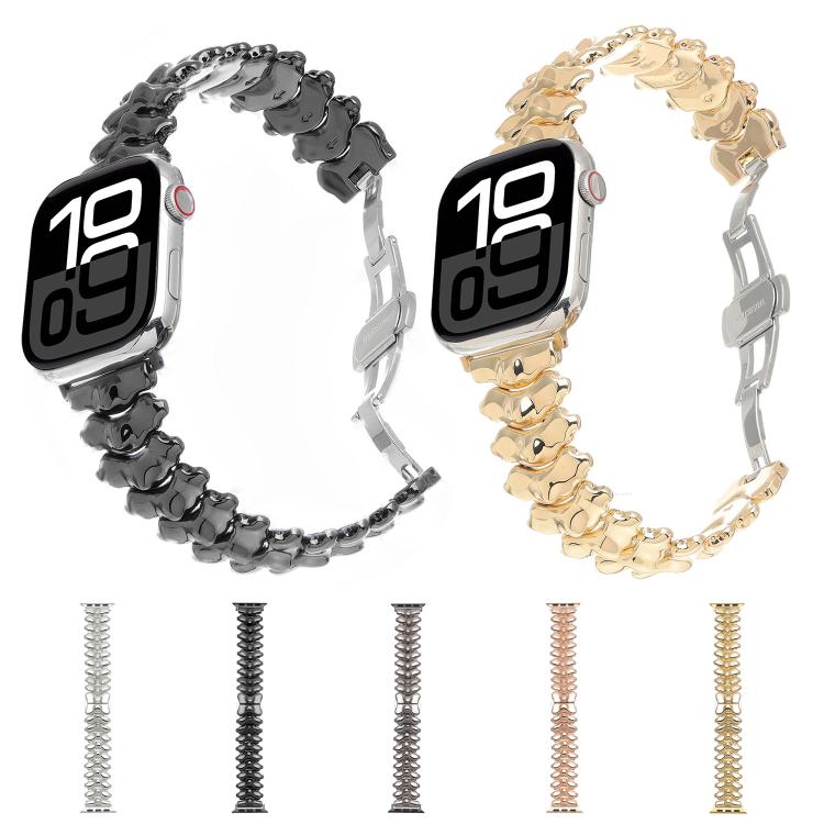 สายรัดนาฬิกา Dragon Spine Butterfly Clasp อัลลอยสังกะสี สำหรับ Apple Watch 46mm / 49mm / 45mm / 44mm, สำหรับ Apple Watch 42mm / 41mm / 40mm / 38mm