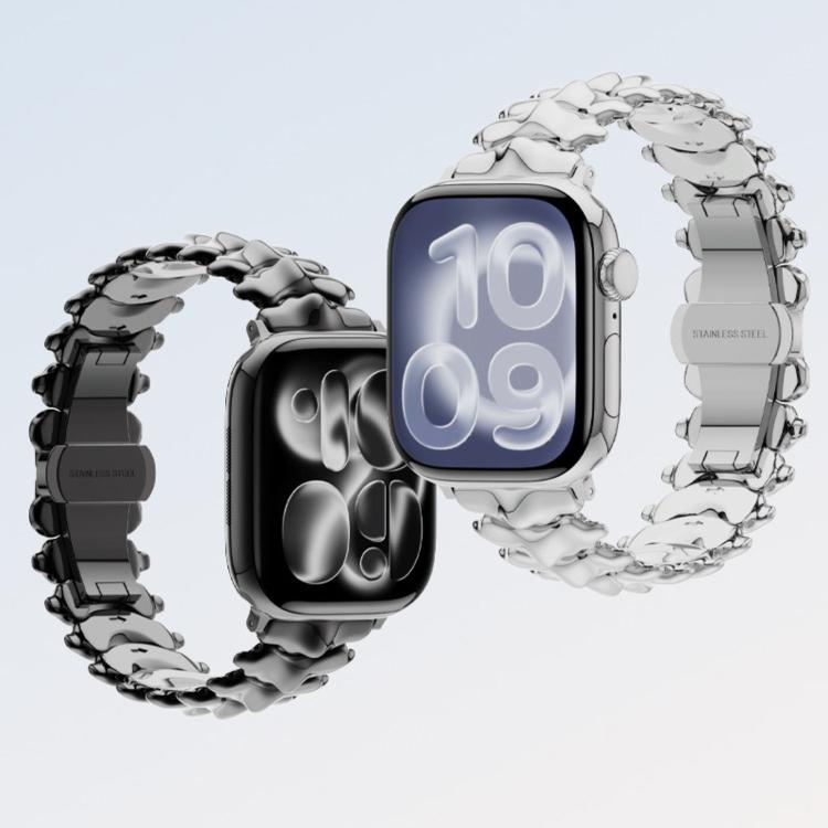 สายรัดนาฬิกา Dragon Spine Butterfly Clasp อัลลอยสังกะสี สำหรับ Apple Watch 46mm / 49mm / 45mm / 44mm, สำหรับ Apple Watch 42mm / 41mm / 40mm / 38mm