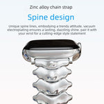 สายรัดนาฬิกา Dragon Spine Butterfly Clasp อัลลอยสังกะสี สำหรับ Apple Watch 46mm / 49mm / 45mm / 44mm, สำหรับ Apple Watch 42mm / 41mm / 40mm / 38mm