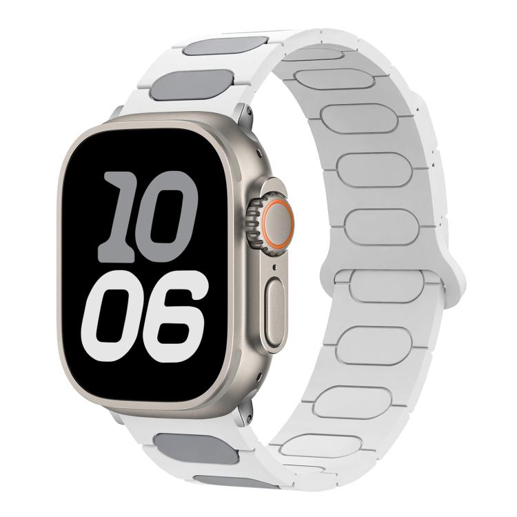 Oval Magnetic Silicone Watch Band, For Apple Watch 46mm / 49mm / 45mm / 44mm, For Apple Watch 42mm / 41mm / 40mm / 38mm