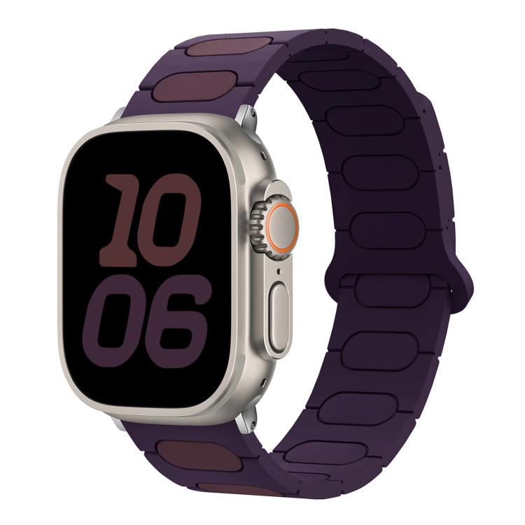 สายรัดนาฬิกาซิลิโคนแม่เหล็กทรงรี สำหรับ Apple Watch 46mm / 49mm / 45mm / 44mm, สำหรับ Apple Watch 42mm / 41mm / 40mm / 38mm