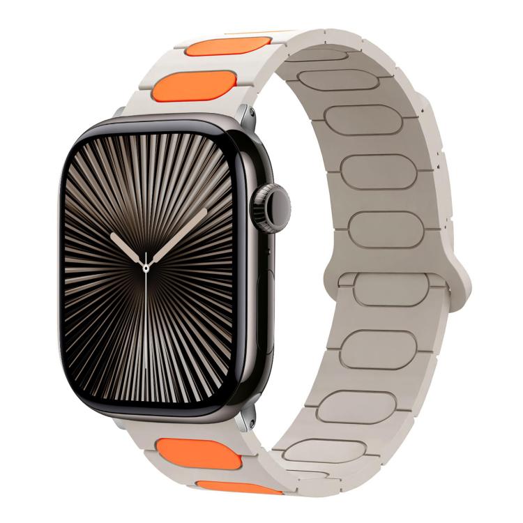 สายรัดนาฬิกาซิลิโคนแม่เหล็กทรงรี สำหรับ Apple Watch 46mm / 49mm / 45mm / 44mm, สำหรับ Apple Watch 42mm / 41mm / 40mm / 38mm