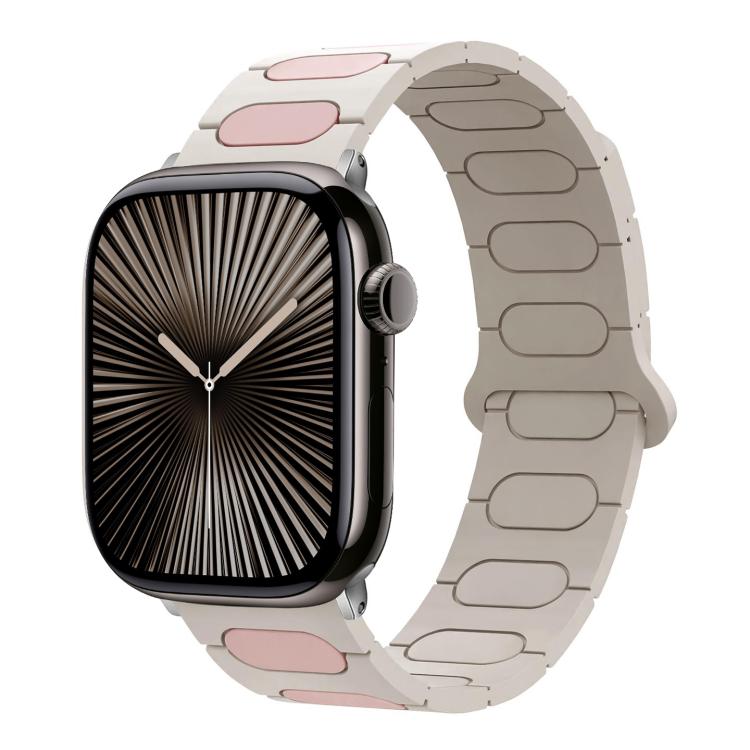 สายรัดนาฬิกาซิลิโคนแม่เหล็กทรงรี สำหรับ Apple Watch 46mm / 49mm / 45mm / 44mm, สำหรับ Apple Watch 42mm / 41mm / 40mm / 38mm