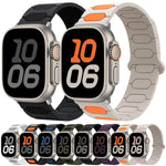สายรัดนาฬิกาซิลิโคนแม่เหล็กทรงรี สำหรับ Apple Watch 46mm / 49mm / 45mm / 44mm, สำหรับ Apple Watch 42mm / 41mm / 40mm / 38mm