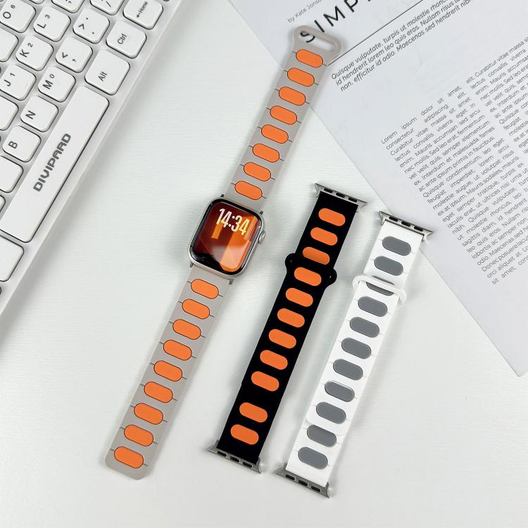 สายรัดนาฬิกาซิลิโคนแม่เหล็กทรงรี สำหรับ Apple Watch 46mm / 49mm / 45mm / 44mm, สำหรับ Apple Watch 42mm / 41mm / 40mm / 38mm