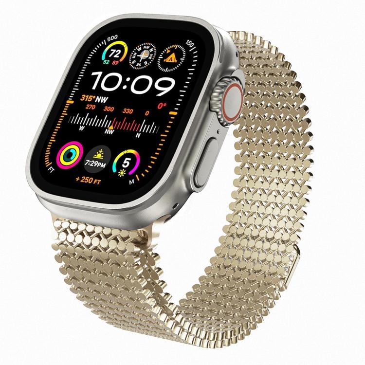 Molecular Arrangement Magnetic Stainless Steel Watch Band, For Apple Watch 46mm / 49mm / 45mm / 44mm, For Apple Watch 42mm / 41mm / 40mm / 38mm