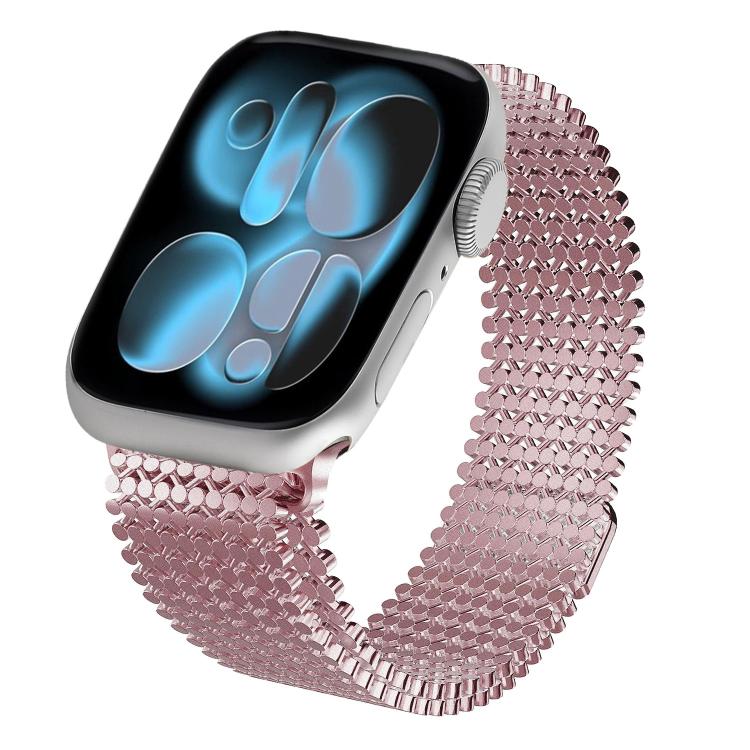 Molecular Arrangement Magnetic Stainless Steel Watch Band, For Apple Watch 46mm / 49mm / 45mm / 44mm, For Apple Watch 42mm / 41mm / 40mm / 38mm