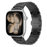 Mechanical-Style Butterfly Clasp Metal Watch Band, For Apple Watch 46mm / 49mm / 45mm / 44mm, For Apple Watch 42mm / 41mm / 40mm / 38mm
