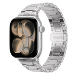 Mechanical-Style Butterfly Clasp Metal Watch Band, For Apple Watch 46mm / 49mm / 45mm / 44mm, For Apple Watch 42mm / 41mm / 40mm / 38mm