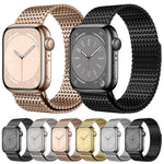 Pin-Chain Milanese Magnetic Watch Band, For Apple Watch 46mm / 49mm / 45mm / 44mm, For Apple Watch 42mm / 41mm / 40mm / 38mm