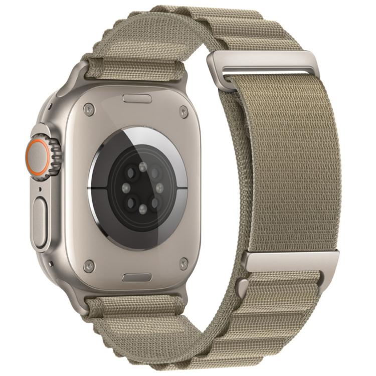 สายรัดนาฬิกา C Buckle Two-Section High Mountain Loop Nylon สำหรับ Apple Watch 46 มม. / 49 มม. / 45 มม. / 44 มม., สำหรับ Apple Watch 42 มม. / 41 มม. / 40 มม. / 38 มม.
