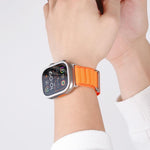 สายรัดนาฬิกา C Buckle Two-Section High Mountain Loop Nylon สำหรับ Apple Watch 46 มม. / 49 มม. / 45 มม. / 44 มม., สำหรับ Apple Watch 42 มม. / 41 มม. / 40 มม. / 38 มม.