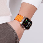 สายรัดนาฬิกา C Buckle Two-Section High Mountain Loop Nylon สำหรับ Apple Watch 46 มม. / 49 มม. / 45 มม. / 44 มม., สำหรับ Apple Watch 42 มม. / 41 มม. / 40 มม. / 38 มม.
