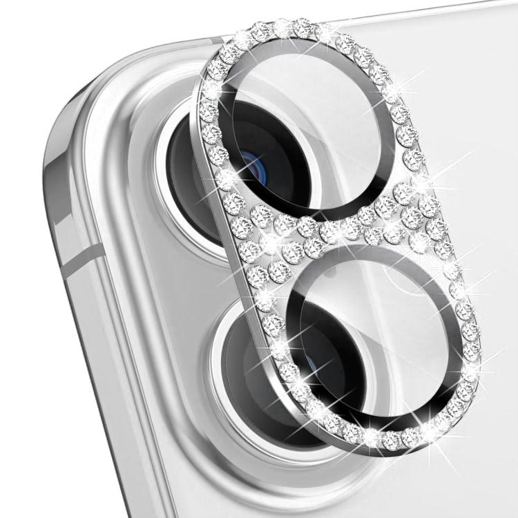 ENKAY Hat-Prince ฟิล์มกระจกนิรภัยเลนส์กล้องอลูมิเนียมอัลลอยเพชรกระพริบ สำหรับ iPhone 17 Pro Max, สำหรับ iPhone 17 Pro, สำหรับ iPhone 17