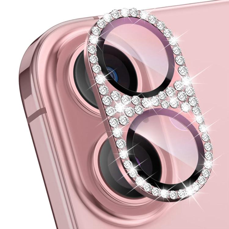 ENKAY Hat-Prince ฟิล์มกระจกนิรภัยเลนส์กล้องอลูมิเนียมอัลลอยเพชรกระพริบ สำหรับ iPhone 17 Pro Max, สำหรับ iPhone 17 Pro, สำหรับ iPhone 17