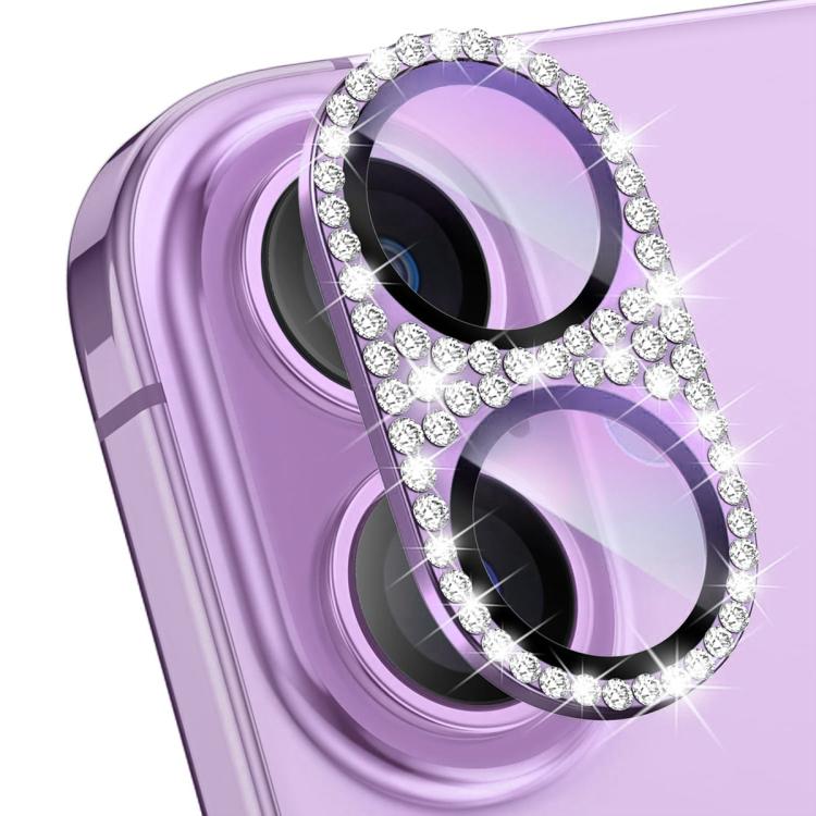 ENKAY Hat-Prince ฟิล์มกระจกนิรภัยเลนส์กล้องอลูมิเนียมอัลลอยเพชรกระพริบ สำหรับ iPhone 17 Pro Max, สำหรับ iPhone 17 Pro, สำหรับ iPhone 17