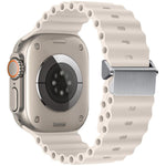 สายรัดนาฬิกา Magnetic Buckle Ocean Silicone รีเฟอร์บิช สำหรับ Apple Watch 46 มม. / 49 มม. / 45 มม. / 44 มม., สำหรับ Apple Watch 42 มม. / 41 มม. / 40 มม. / 38 มม.