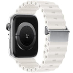 สายรัดนาฬิกา Magnetic Buckle Ocean Silicone รีเฟอร์บิช สำหรับ Apple Watch 46 มม. / 49 มม. / 45 มม. / 44 มม., สำหรับ Apple Watch 42 มม. / 41 มม. / 40 มม. / 38 มม.