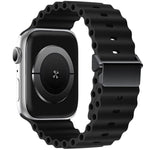 สายรัดนาฬิกา Magnetic Buckle Ocean Silicone รีเฟอร์บิช สำหรับ Apple Watch 46 มม. / 49 มม. / 45 มม. / 44 มม., สำหรับ Apple Watch 42 มม. / 41 มม. / 40 มม. / 38 มม.