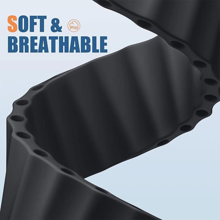 สายรัดนาฬิกา Magnetic Buckle Ocean Silicone รีเฟอร์บิช สำหรับ Apple Watch 46 มม. / 49 มม. / 45 มม. / 44 มม., สำหรับ Apple Watch 42 มม. / 41 มม. / 40 มม. / 38 มม.