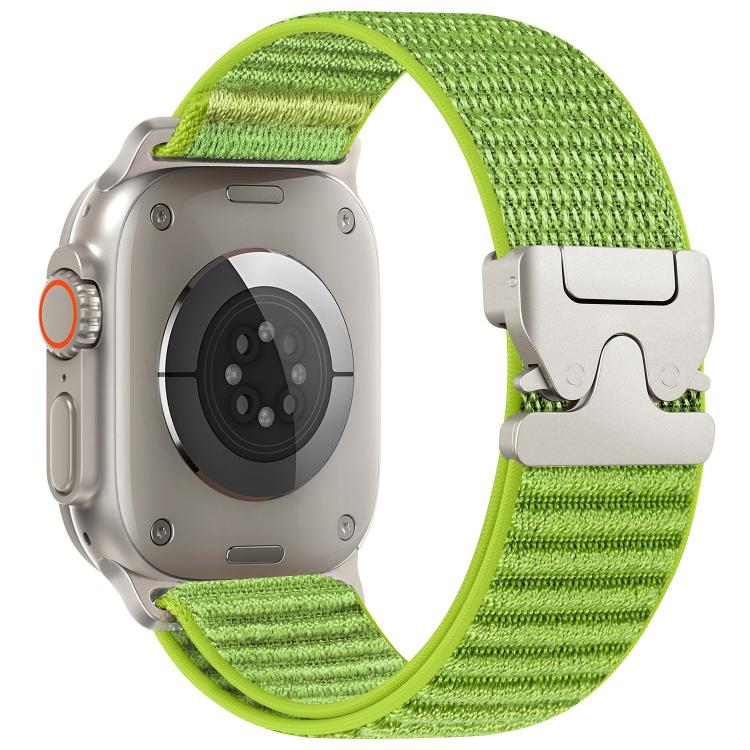 สายรัดนาฬิกาไนลอนลายภูเขาทอพร้อมปลายโลหะหัวเข็มขัดร่มชูชีพ สำหรับ Apple Watch 46mm / 49mm / 45mm / 44mm, สำหรับ Apple Watch 42mm / 41mm / 40mm / 38mm