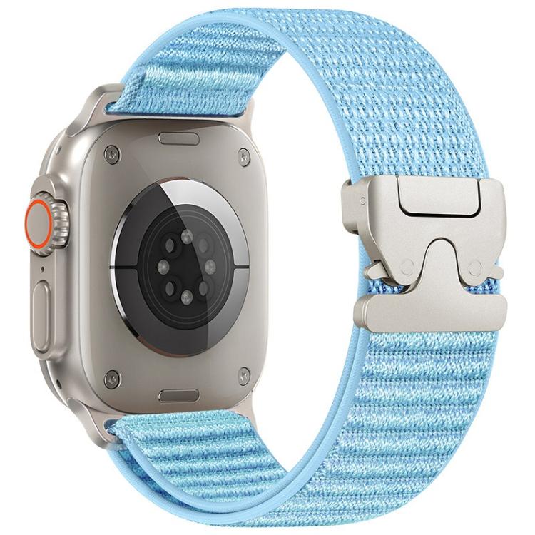 สายรัดนาฬิกาไนลอนลายภูเขาทอพร้อมปลายโลหะหัวเข็มขัดร่มชูชีพ สำหรับ Apple Watch 46mm / 49mm / 45mm / 44mm, สำหรับ Apple Watch 42mm / 41mm / 40mm / 38mm