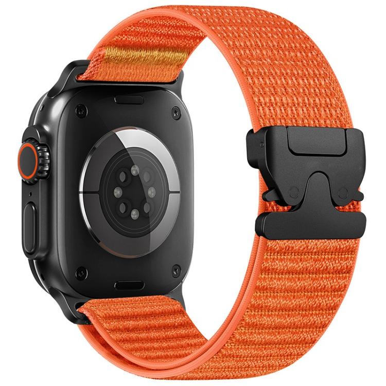 สายรัดนาฬิกาไนลอนลายภูเขาทอพร้อมปลายโลหะหัวเข็มขัดร่มชูชีพ สำหรับ Apple Watch 46mm / 49mm / 45mm / 44mm, สำหรับ Apple Watch 42mm / 41mm / 40mm / 38mm