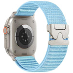 สายรัดนาฬิกาไนลอนลายภูเขาทอพร้อมปลายโลหะหัวเข็มขัดร่มชูชีพ สำหรับ Apple Watch 46mm / 49mm / 45mm / 44mm, สำหรับ Apple Watch 42mm / 41mm / 40mm / 38mm
