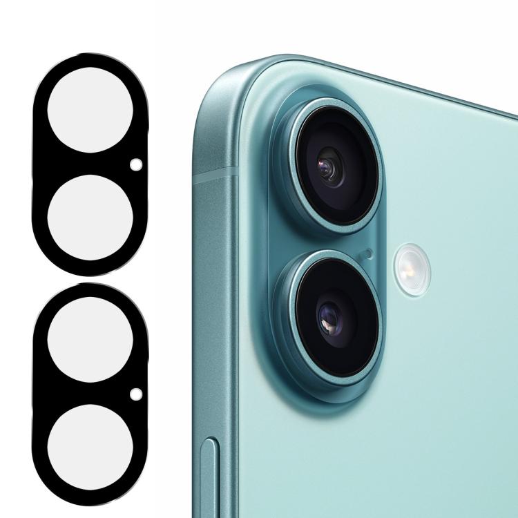 ฟิล์มกระจกนิรภัยเลนส์กล้องหลัง ENKAY Hat-Prince สีดำ 9H 2 ชิ้น สำหรับ iPhone 17 Pro Max, สำหรับ iPhone 17 Pro, สำหรับ iPhone 17, สำหรับ iPhone Air