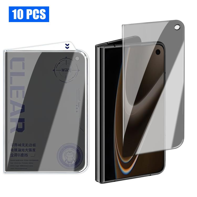 ฟิล์มกระจกนิรภัยโค้ง 3D ขอบไร้ขอบความเป็นส่วนตัว 10 ชิ้น สำหรับ iPhone 17 Pro Max, สำหรับ iPhone 17 Pro, สำหรับ iPhone 17, สำหรับ iPhone Air, สำหรับ iPhone 16 Pro Max, สำหรับ iPhone 16 Pro, สำหรับ iPhone 16 Plus, สำหรับ iPhone 16, สำหรับ iPhone 15 Pro Max