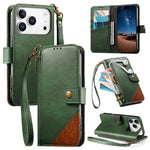 เคสโทรศัพท์หนังวีแกนแบบกระเป๋าใส่ซิปผสมพร้อมสายคล้อง, สำหรับ iPhone 17 Pro Max, สำหรับ iPhone 17 Pro, สำหรับ iPhone 17, สำหรับ iPhone Air, สำหรับ iPhone 16 Pro Max, สำหรับ iPhone 16 Pro, สำหรับ iPhone 16 Plus, สำหรับ iPhone 16