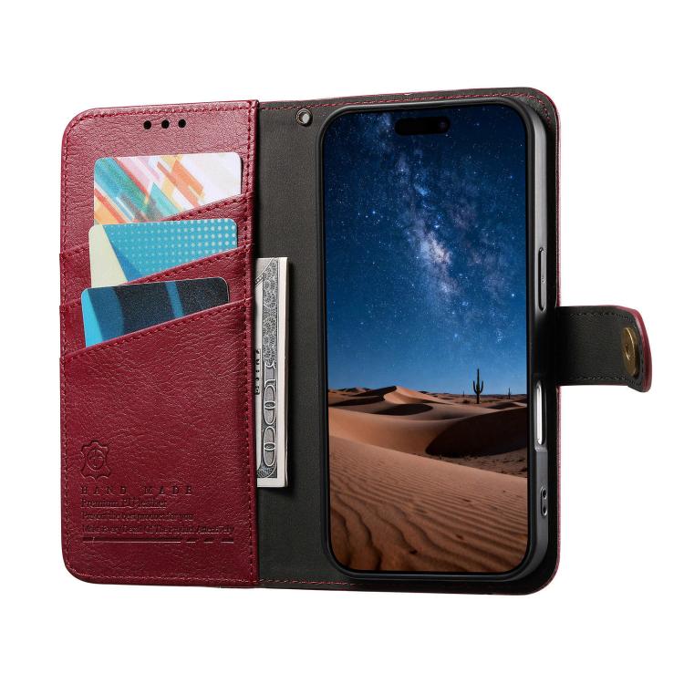 เคสโทรศัพท์หนังวีแกนแบบกระเป๋าใส่ซิปผสมพร้อมสายคล้อง, สำหรับ iPhone 17 Pro Max, สำหรับ iPhone 17 Pro, สำหรับ iPhone 17, สำหรับ iPhone Air, สำหรับ iPhone 16 Pro Max, สำหรับ iPhone 16 Pro, สำหรับ iPhone 16 Plus, สำหรับ iPhone 16