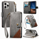 เคสโทรศัพท์หนังวีแกนแบบกระเป๋าใส่ซิปผสมพร้อมสายคล้อง, สำหรับ iPhone 17 Pro Max, สำหรับ iPhone 17 Pro, สำหรับ iPhone 17, สำหรับ iPhone Air, สำหรับ iPhone 16 Pro Max, สำหรับ iPhone 16 Pro, สำหรับ iPhone 16 Plus, สำหรับ iPhone 16