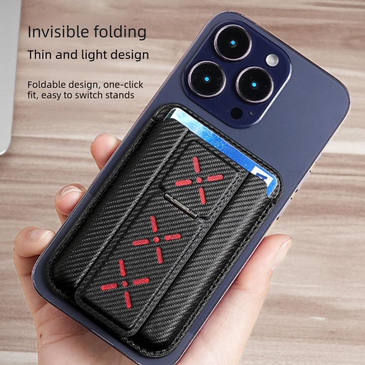 Magnetic Invisible Foldable Stand Card Bag
