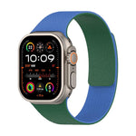 สายรัดนาฬิกาซิลิโคนแม่เหล็กลายลิ้นจี่สีตัด สำหรับ Apple Watch 46mm / 49mm / 45mm / 44mm, สำหรับ Apple Watch 42mm / 41mm / 40mm / 38mm