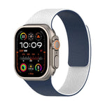 สายรัดนาฬิกาซิลิโคนแม่เหล็กลายลิ้นจี่สีตัด สำหรับ Apple Watch 46mm / 49mm / 45mm / 44mm, สำหรับ Apple Watch 42mm / 41mm / 40mm / 38mm