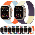 สายรัดนาฬิกาซิลิโคนแม่เหล็กลายลิ้นจี่สีตัด สำหรับ Apple Watch 46mm / 49mm / 45mm / 44mm, สำหรับ Apple Watch 42mm / 41mm / 40mm / 38mm