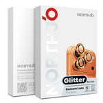 ฟิล์มวงแหวนโลหะกลิตเตอร์ป้องกันเลนส์กล้อง NORTHJO 1 ชุด สำหรับ iPhone 17 Pro / 17 Pro Max