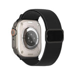 สายรัดนาฬิกาไนลอนยืดหยุ่นพร้อมหัวเข็มขัด D-ring ลายเส้นทแยงมุม สำหรับ Apple Watch ขนาด 46 มม. / 49 มม. / 45 มม. / 44 มม., สำหรับ Apple Watch ขนาด 42 มม. / 41 มม. / 40 มม. / 38 มม.