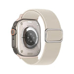สายรัดนาฬิกาไนลอนยืดหยุ่นพร้อมหัวเข็มขัด D-ring ลายเส้นทแยงมุม สำหรับ Apple Watch ขนาด 46 มม. / 49 มม. / 45 มม. / 44 มม., สำหรับ Apple Watch ขนาด 42 มม. / 41 มม. / 40 มม. / 38 มม.