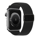 สายรัดนาฬิกาไนลอนยืดหยุ่นพร้อมหัวเข็มขัด D-ring ลายเส้นทแยงมุม สำหรับ Apple Watch ขนาด 46 มม. / 49 มม. / 45 มม. / 44 มม., สำหรับ Apple Watch ขนาด 42 มม. / 41 มม. / 40 มม. / 38 มม.