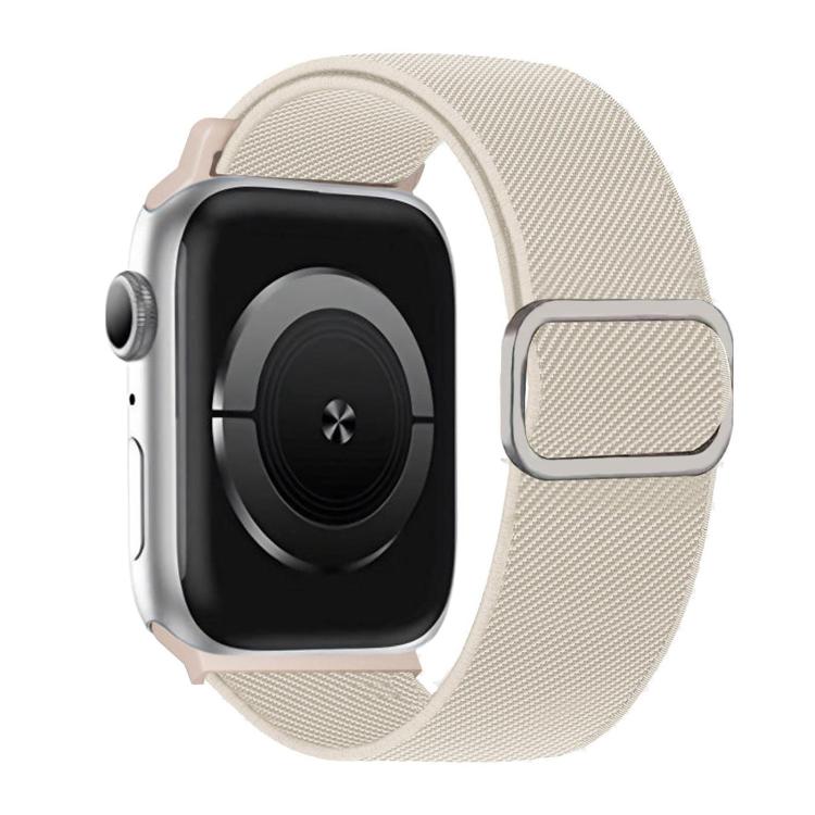 สายรัดนาฬิกาไนลอนยืดหยุ่นพร้อมหัวเข็มขัด D-ring ลายเส้นทแยงมุม สำหรับ Apple Watch ขนาด 46 มม. / 49 มม. / 45 มม. / 44 มม., สำหรับ Apple Watch ขนาด 42 มม. / 41 มม. / 40 มม. / 38 มม.