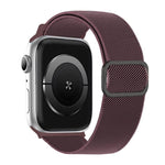 สายรัดนาฬิกาไนลอนยืดหยุ่นพร้อมหัวเข็มขัด D-ring ลายเส้นทแยงมุม สำหรับ Apple Watch ขนาด 46 มม. / 49 มม. / 45 มม. / 44 มม., สำหรับ Apple Watch ขนาด 42 มม. / 41 มม. / 40 มม. / 38 มม.