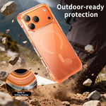 เคสโทรศัพท์อะคริลิกแม่เหล็กถุงลมนิรภัยใสสุญญากาศ สำหรับ iPhone 17 Pro Max, สำหรับ iPhone 17 Pro, สำหรับ iPhone 17